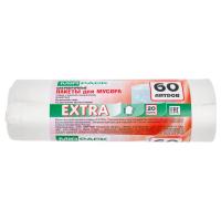 Мешки д/мусора ПНД MIRPACK "EXTRA" 60 л белые в рул. 20шт, 12 мкм (32), 6020852 Белый - фото