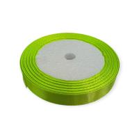 Лента тканная атласная 12мм*25Y Ярко-лимонная, арт. F-014-12/57 Желтый - фото