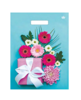 Сумка-пакет 40*31 с прорубной ручкой, ламинированный. Подарочная композиция  - фото