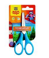 Ножницы детские Мульти-Пульти "Приключения Енота" 12,8см, ассорти, европодвес, арт. 258784 Микс - фото