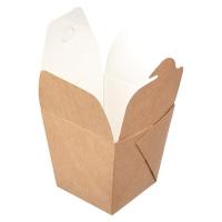 Коробка карт для лапши WOK, 70х70х90 мм, 460мл, 30шт  - фото