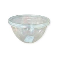 Комплект Банка-плошка 0,36л прозр + Крышка д/банки-плошки прозр P-111мм Прозрачный - фото