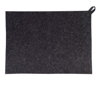 Коврик для бани и сауны, 38х52см, войлок серый, Б42024 Серый - фото