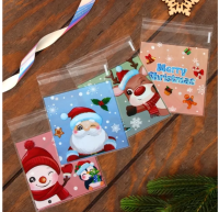 Пакет БОПП с липкой лентой, "Праздничное ассорти", 10 х 10 см, 10495534 1/10 Разноцветный - фото