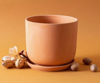 Керамический горшок Терра V3 D18 Цилиндр, арт. 569798 Коричневый - фото