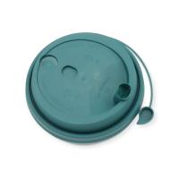 Крышка д/стакана бум. PP D-80мм Темно-зеленая 1/50  (20), арт.3002М/Т-З Зеленый - фото