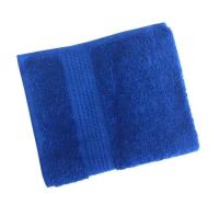Полотенце махровое 500 г/м2  70*140 гладкокрашенное ярко синий Синий - фото