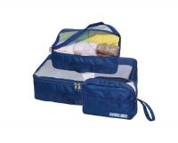 Набор сумок-органайзеров для путешествий арт.3X-702, 3 шт Синий - фото