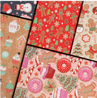 Коробка Сладкий Новый Год, с блестками, 24,5*17,5*7 см Разноцветный - фото