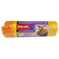 Мешки для мусора ПНД 35 л 15 мкм Paclan Aroma арт. 403112 желтые с завязками 14 шт/рул Желтый - фото