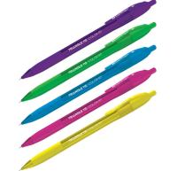 Ручка шариковая автомат Berlingo "Triangle 110RT Color" синяя, 0,7мм, трехгр., игол.стержень, 242984 Синий - фото