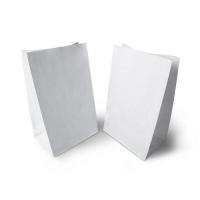 Пакет бумажный 80*50*170мм белый с дном, 100 шт Белый - фото
