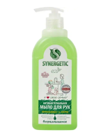 Мыло жидкое 500мл "Synergetic" Лемонграсс и мята (АНТИЗАПАХ) (14) 105059 Салатовый - фото