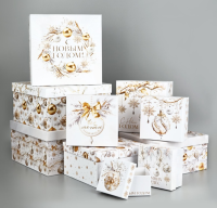 Коробка "Белая роскошь" 28*28*15 см, 10353882/1 Белый - фото