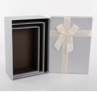 Коробка Чудесный подарок, Серебро, 7*17*8 см, 1 шт Серебро - фото