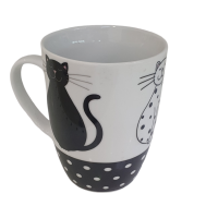 Кружка "Кот" 0.33л., фарфор арт. P2378/3673D Белый - фото