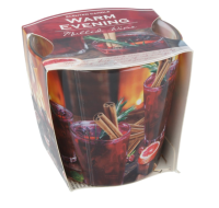 Свеча арома в стакане BARTEK -  Теплый вечер 115 гр, Warm Evening, Польша  - фото