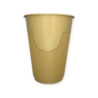 Стакан для горячего 350мл Д90 полипропиленовый 10шт (Крафт)  Бежевый - фото