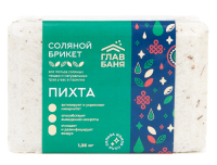 Брикет соляной для бани "Пихта", 1,35кг, Б510072  Белый - фото