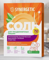 Соль для посудомоечных машин SYNERGETIC, 750 г, арт 102752  - фото