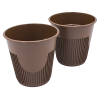 Стакан д/горячего 250мл ПП Коричневый 1/13 Д80  Коричневый - фото