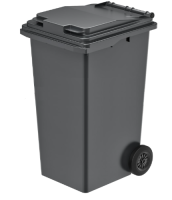 Бак для мусора 240л с крышкой (20.802.98) 24.C29 Серый - фото