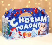 Новог.коробка "Коробка С Новым годом "Хор" с анимацией Разноцветный - фото