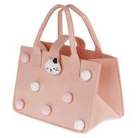 Сумка подар. фетровая "Kitty", 30*20*18 см, MESHU, MS 62130 Персиковый - фото