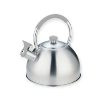 Чайник 2,5л со св индук soft-touch силикон, КТ-149 Серебро - фото