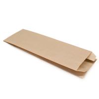 Пакет бумажный 110*50*300 мм под пивную бутылку 40 г/м2 крафт 1 шт.  - фото