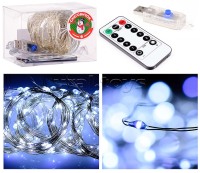 Электрогирлянда-занавес Роса, 3*3м, 300 ламп, USB, пульт, холодный, S0609  - фото