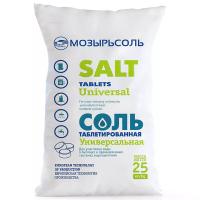 Соль таблетированная в п/п мешках по 25 кг Белый - фото