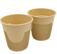 Стакан д/горячего 250мл ПП Крафт 1/13 Д80  Бежевый - фото
