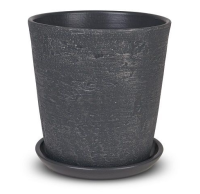 Керамический горшок Лофт" графит V5,6 D22 Конус, арт. 636766 Графитовый - фото