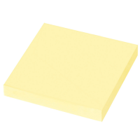 Бумага для заметок 76*76, 100 листов, желтая Юнландия Желтый - фото