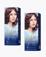 Крем-краска для волос ЭСТЕЛЬ LOVE КРАСНОЕ ДЕРЕВО тон 5/5  - фото
