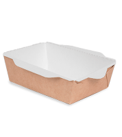 Коробка 400 мл 120/145*85/96*45 OSQ OpSalad 400 (50/800) Коричневый - фото