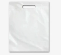 Пакет ПВД 380*500(+30), 70 мкр, белый 1/20 Белый - фото