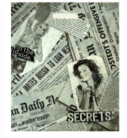 Сумка-пакет 38*47 прорубная ручка, ламинированный, Газетный микс  - фото