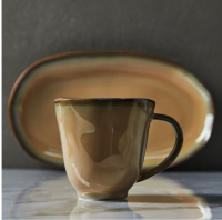 Кружка Ivlev Chef Органика 320мл, 13x9,5x10см, фарфор, бежевый арт. 816-378 Бежевый - фото