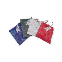 Пакет подар.бум.с руч 18*23*10 Люкс с золотым тисн НГ (480/12) N1073 Разноцветный - фото