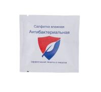 Салфетка влажная "Антибактериальная" 60*60 1/1000 Белый - фото