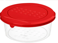 Контейнер для продуктов "Asti" круглый 0,5л (красный), арт. 221100506/03 Красный - фото