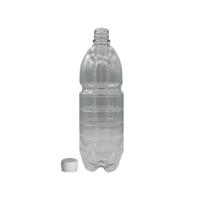 Комплект бутылка 0,5л прозрачная+крышка, 100 шт  - фото
