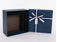 Коробка Элегант, Темно-синий,  17*17*8 см Синий - фото