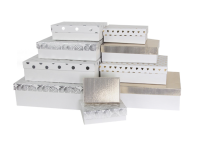 Коробка Белая Классика, Белый/Золото/Серебро, Металлик 27,5*19,5*7 см Белый - фото