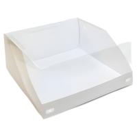 Коробка для тортов с окном и крышкой OSQ ForG Shelf WW A 225*225*110 мм белая 1 шт. Белый - фото