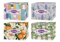 Салфетки косметические нон-стоп Plushe Mini в коробке 2сл 200л, ассорти, арт. 86163 Белый - фото