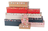 Коробка Сладкий Новый Год, с блестками, 37*27*11 см Разноцветный - фото