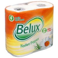 Туалетная бумага "BELUX" белая, 2-сл, 4 рул, арт. 800 Белый - фото